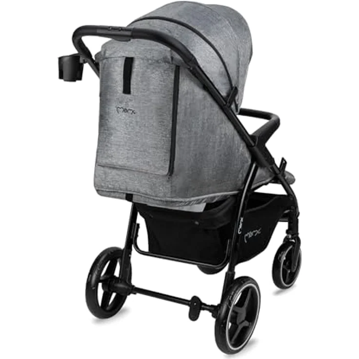 MoMi Kinder-Buggy Miya, Einhand-Faltsystem, große EVA-Räder, XXL-Verdeck, bis 22 kg – Bild 13