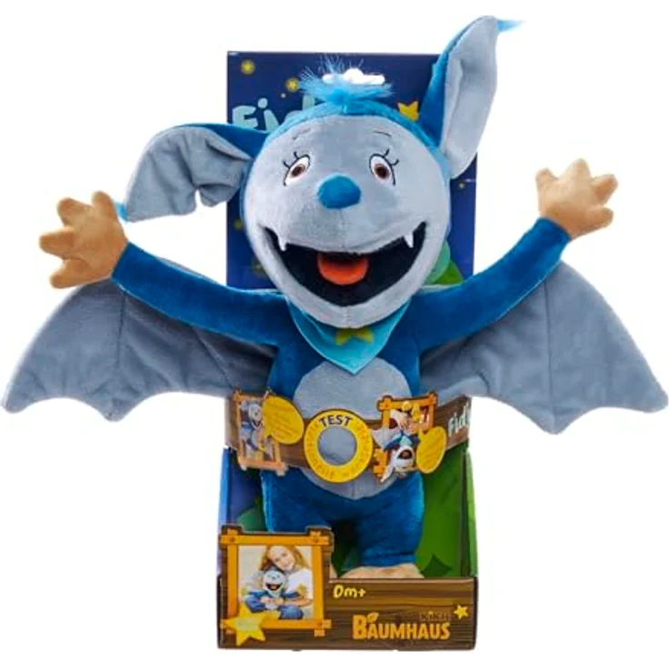 Simba Fidi Fledermaus Funktionsplüsch, lustige Wortspiele, 35cm Plüschfigur, ab den ersten Lebensmonaten – Bild 4