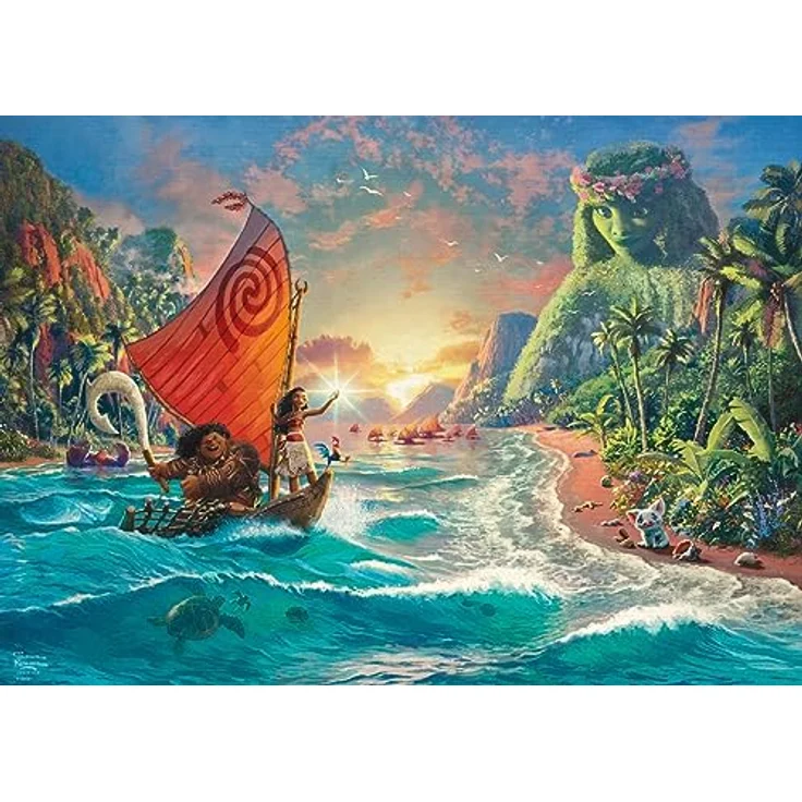 Disney Vaiana - Thomas Kinkade - Puzzle - Moana - 1000 Teile – Bild 6