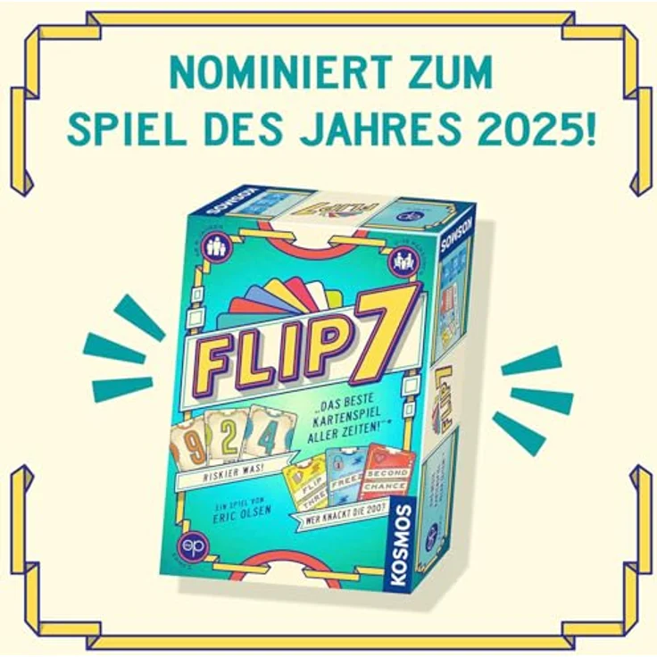 Kosmos Flip 7 Kartenspiel, aufregendes Sammelspiel für 2-6 Spieler – Bild 7