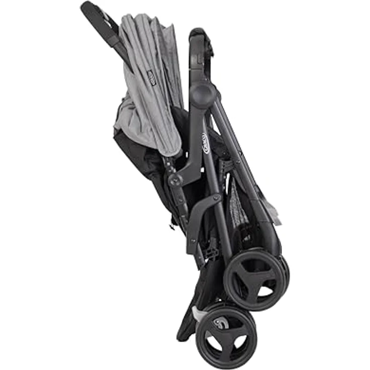 Graco Geschwisterwagen DuoRider - Steeple Gray, Zwillingswagen 12,1 kg mit Liegeposition und Regenschutz – Bild 7