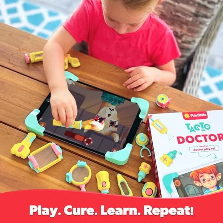 PlayShifu Tacto Doctor Set, interaktives Lernspielzeug für Kinder ab 4 Jahren, 16 Zubehörteile, handlich und leicht transportierbar – Bild 3