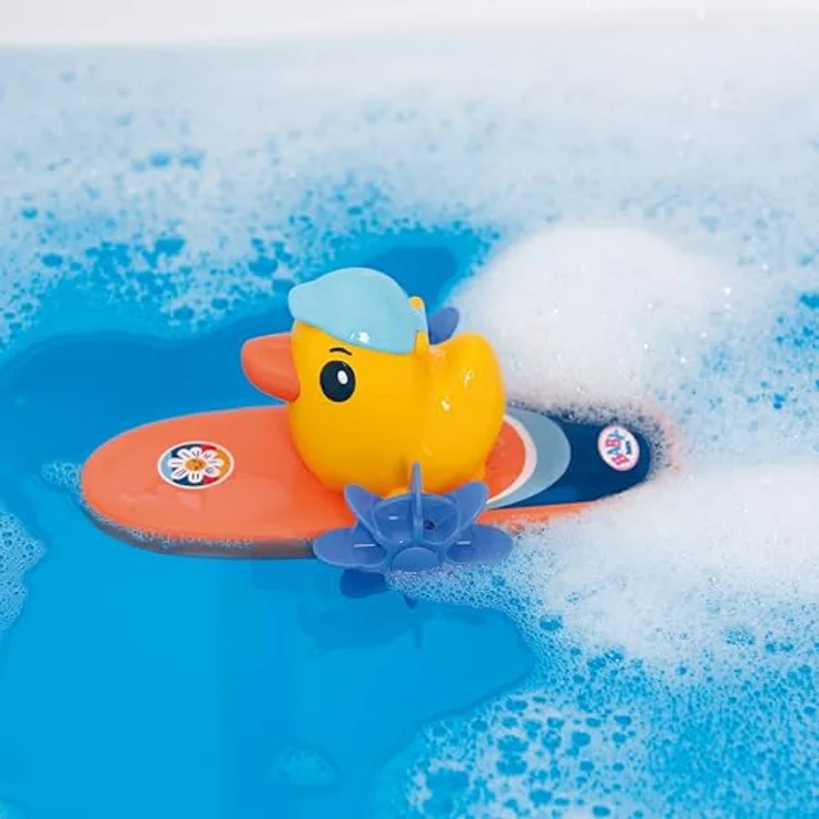 BABY Born Splish Splash Surfende Berta, Bade-Spielzeug mit Aufziehmechanismus, für Kinder ab 1 Jahr, blau - 837146 Zapf Creation – Bild 5