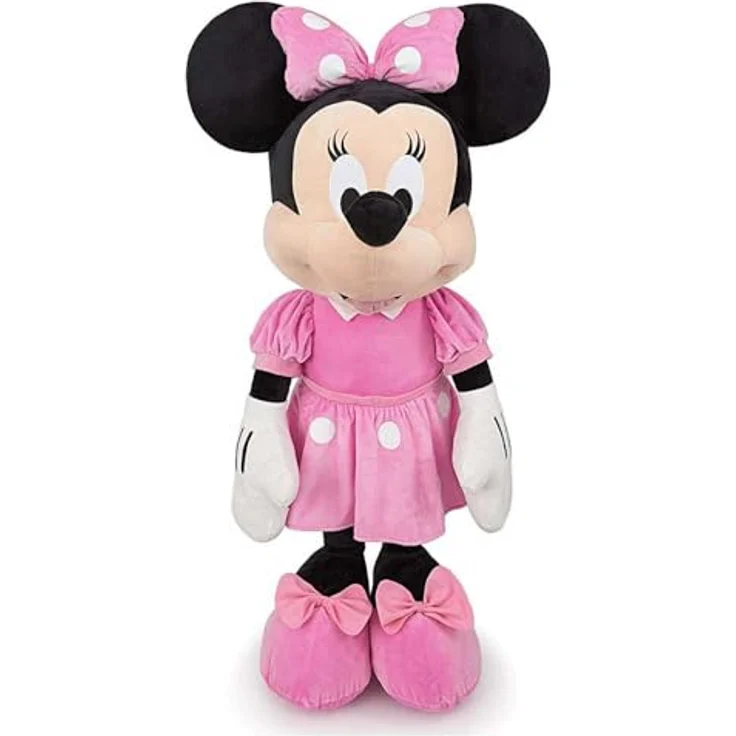 Simba Toys Disney Minnie Mouse, weiches Plüschtier in Rosa, 120 cm, geeignet ab 0 Monaten – Bild 1