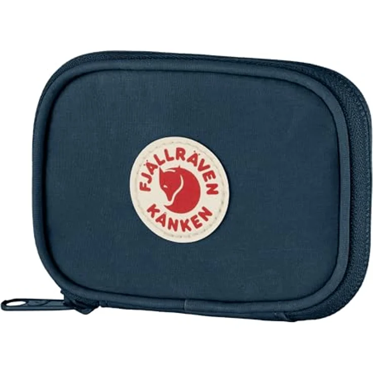 Fjällräven Kånken Geldbörse, kompakte Kinderportemonnaie in Navy, wasserabweisend mit Zipper und 3 Kartenfächern – Bild 3