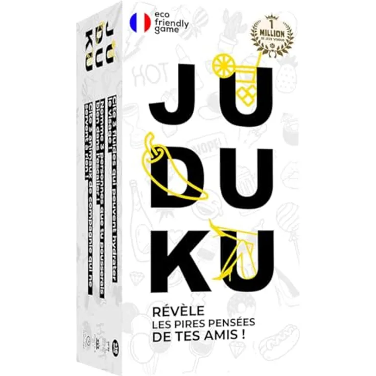 ATM Gaming Jududuku, Erwachsenen Brettspiel mit 480 Chili-Karten, für 2-10 Spieler, 15-45 Minuten Spielzeit, ab 16 Jahren, hergestellt in Frankreich