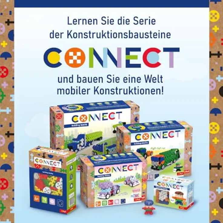 Trefl Klocki Connect - Pojazdy uprzywilejowane M, Klemmbausteine für Notfahrzeuge – Bild 8