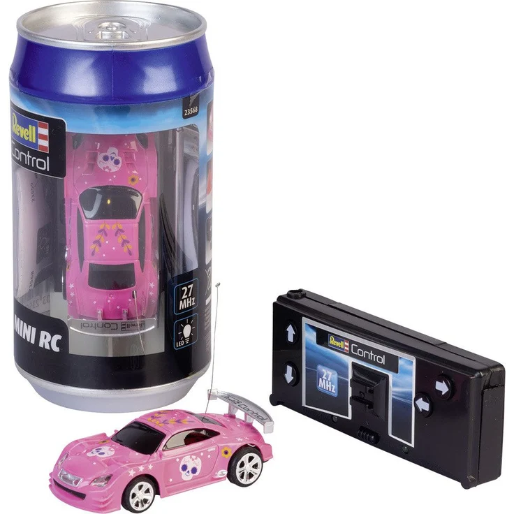 Revell Control Mini RC Car Pink 1:58 Elektro Sport mit LED-Beleuchtung und kurzer Ladezeit – Bild 1