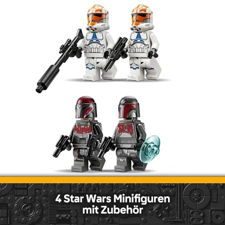 LEGO Star Wars 75449 Belagerung von Mandalore Battle Pack, Action-Spielzeug mit 4 Minifiguren, Speederbike und Blastern für Kinder ab 6 Jahren – Bild 5