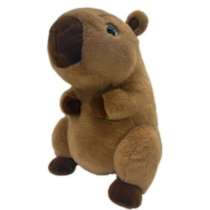 Tinisu Capybara Kuscheltier Plüschfigur, weiches Wasserschwein aus hochwertigem Stoff, detailgetreu verarbeitet, Auswahl an Größen
