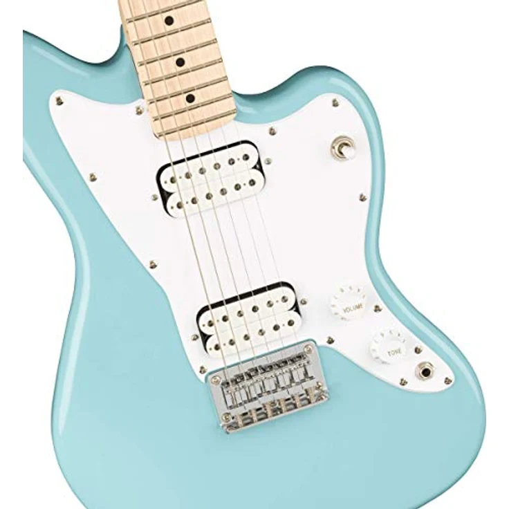 Fender Squier Mini Jazzmaster HH, Kindergitarre in Daphne Blue mit 22,75" Mensur, C-Hals und Humbucker-Tonabnehmer – Bild 5