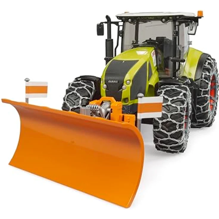 Bruder® Claas Axion 950, Spielzeug-LKW mit Schneeketten, höhenverstellbarem Räumschild und verstellbarer Heckkupplung – Bild 3