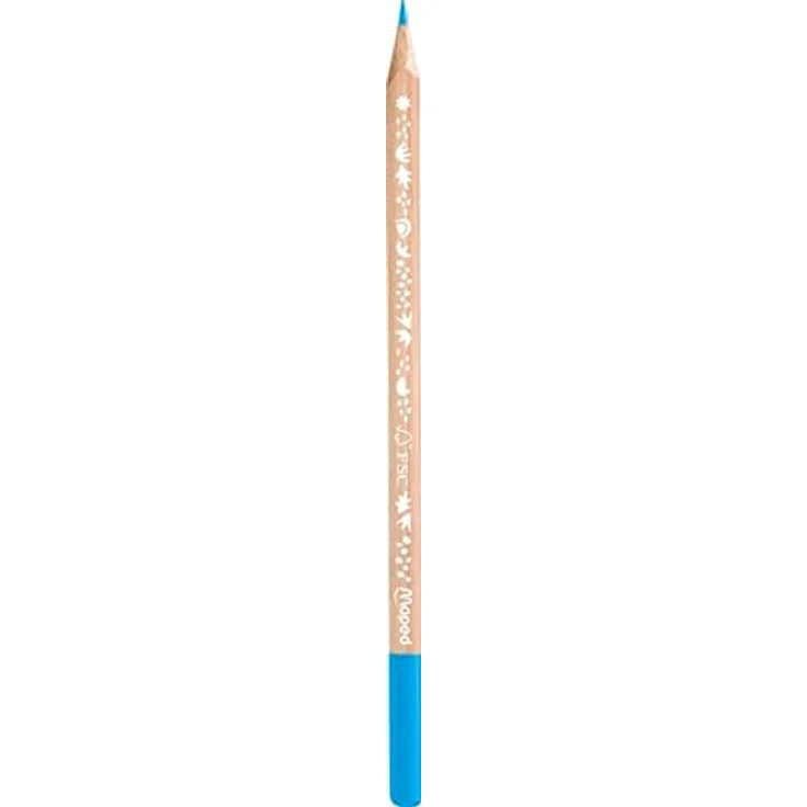 Maped - Buntstifte Smiling Planet aus Naturholz – 12 lebendige Farben – Zeichenstifte für Kinder – Bleistift dreieckig ergonomisch – Tasche mit 12 Holzstiften, FSC-zertifiziert – Bild 3