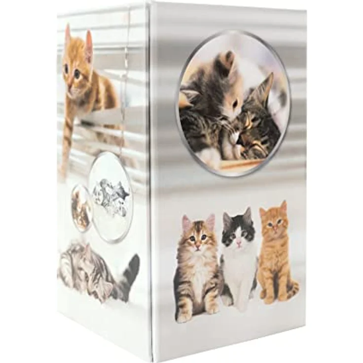 HERMA Stiftehalter Katzen, stabiler Federmäppchen aus Karton, faltbar, 8,0 x 8,0 x 13,5 cm – Bild 2