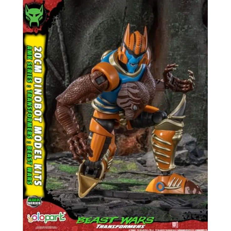 Yolopark Transformers: Beast Wars AMK Series Plastic Model Kit Dinobot, 20 cm, detailgetreue Nachbildung und einfache Montage – Bild 6
