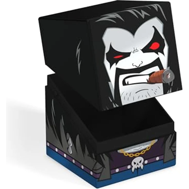 Ultimate Guard Squaroes - Squaroe DC Justice League™ JL013 - Lobo™, Deck-Box für bis zu 100 doppelhültige oder 120 einhüllige Sammelkarten, aus 78% nachwachsenden Rohstoffen, stabil und sicher verschlossen – Bild 4