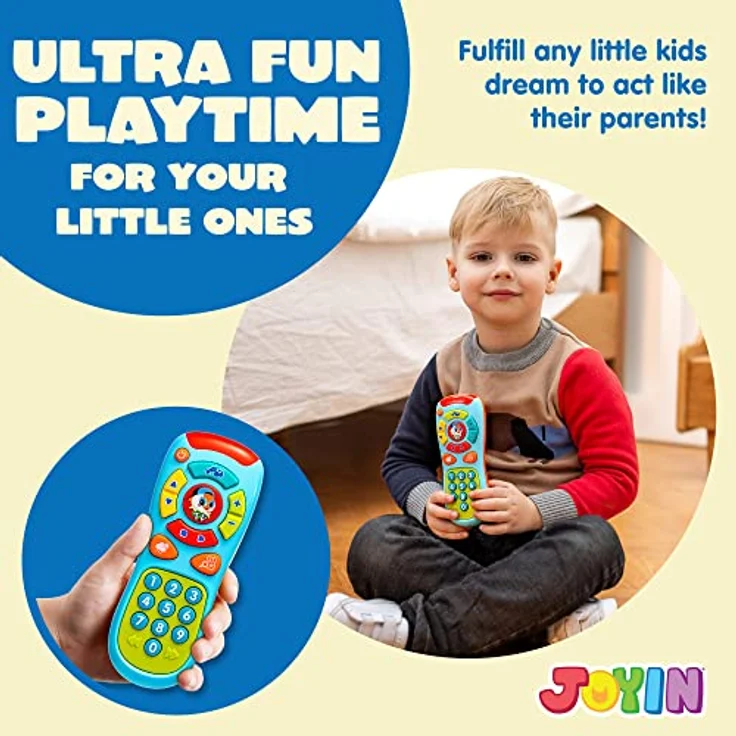 JOYIN Mein Lernen Fernbedienung und Telefon-Bundle mit Musik, Spaß, Smartphone Spielzeug für Baby, Säuglinge, Kinder, Jungen oder Mädchen, Geburtstagsgeschenke – Bild 7