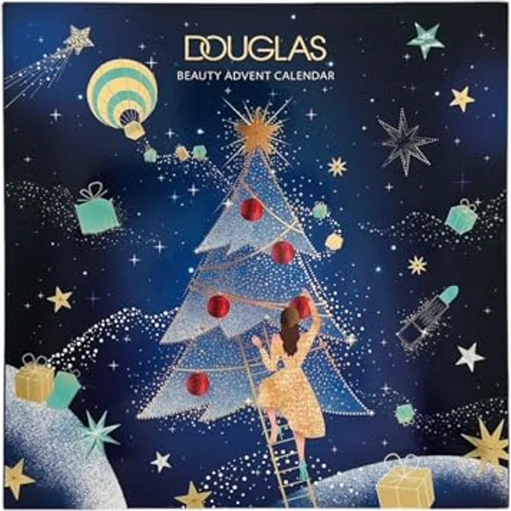 Douglas ADVENTSKALENDER 2024 CHRISTMAS BEAUTY PFLEGE & MAKE-UP ADVENT CALENDAR BLAU - 24 PFLEGE & MAKE UP HIGHLIGHTS FÜR DAMEN - LIMITIERT – Bild 1