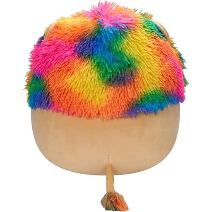 Jazwares SQCR02406 - Squishmallows Leonard, der Löwe, Plüschfigur, 30 cm, sanfter Beigeton mit regenbogenfarbener Mähne – Bild 3