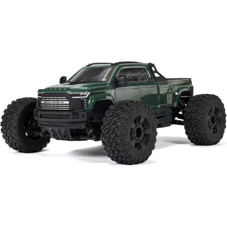 ARRMA Big Rock 223S BLX 1:10 4x4 RC Ferngesteuerter Offroad Geländewagen Truck RTR, Brushless Motor, DSC, grün – Bild 1
