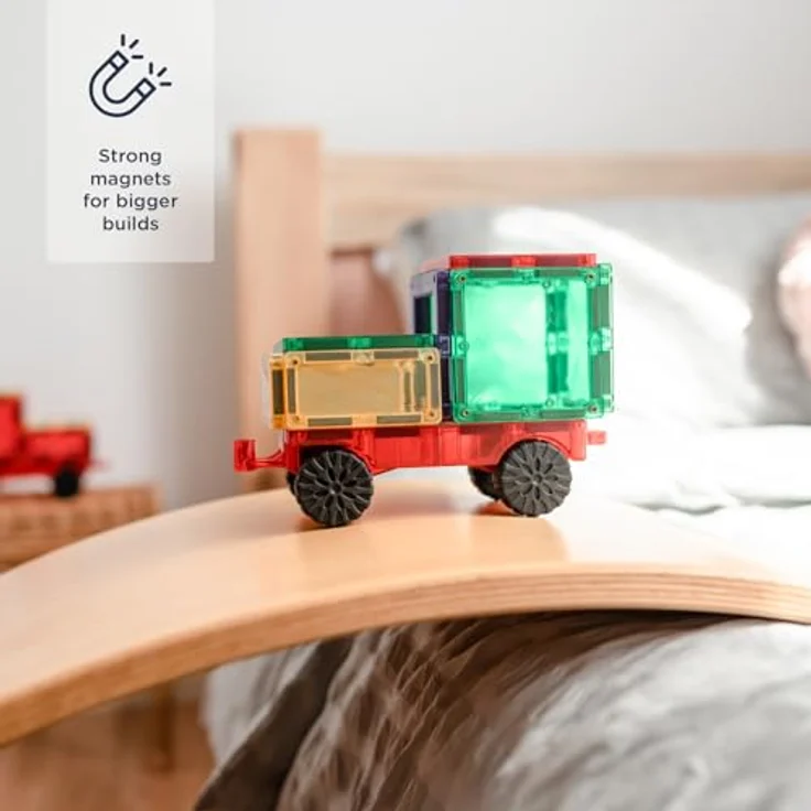 Connetix Rainbow Motion Pack Magnetspielbausteine, verstärkte Magnete, pädagogisches Lernspiel, 24 Teile, ab 3 Jahren – Bild 2