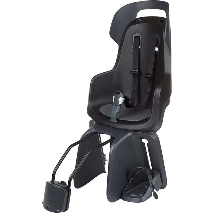 Bobike Fahrradkindersitz GO Kindersitz für Hinten mit Rahmenbefestigung 75101158 bis 6 Jahre, verstärkte doppelwandige Schale, Sicherheitsreflektor, Niederländisches Design