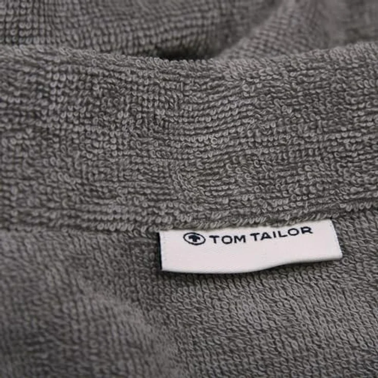 TOM TAILOR Bademantel Surfponcho mit Kapuze, S/M, Baumwolle, Unisex, Logostickerei, Bauchtasche – Bild 5