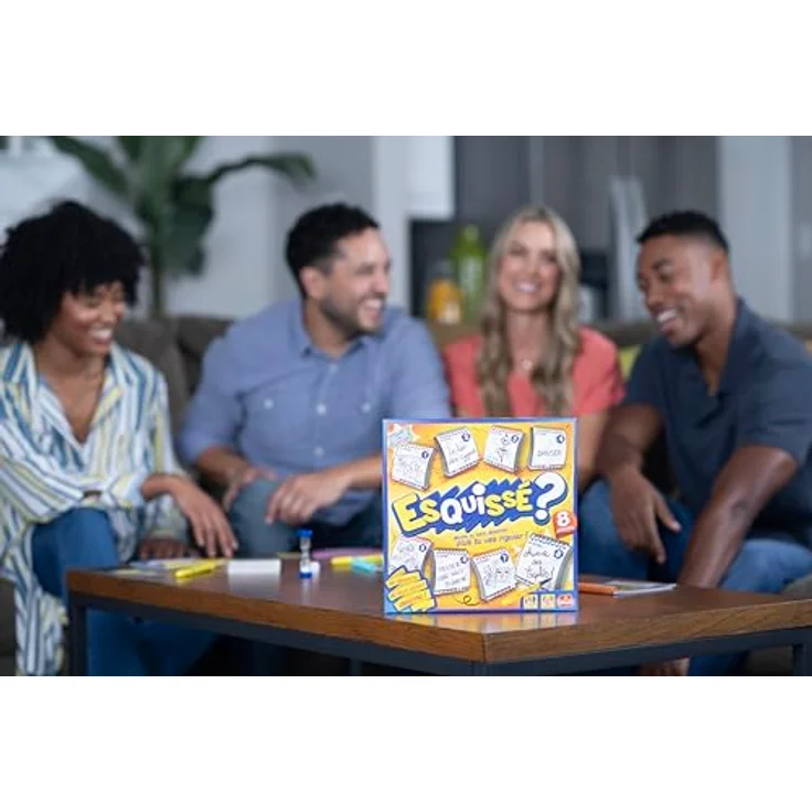 Goliath Esquissé, Französische Version, Gesellschaftsspiel ab 8 Jahren mit 100 doppelseitigen Karten und 8 Notizbüchern zum Zeichnen, 4-8 Spieler – Bild 5