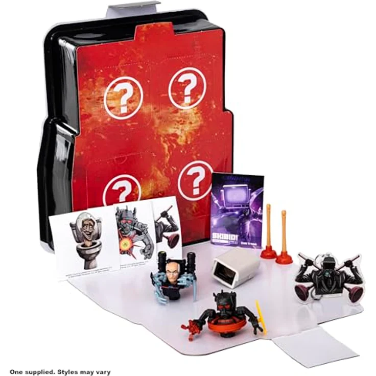 SKIBIDI TOILET Skibidi Toilet Mystery Surprise Box, 10 Sammelfiguren in Schwarz/Orange/Rot für Kinder ab 13 Jahren – Bild 4