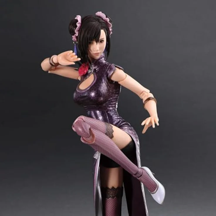SquareEnix Final Fantasy VII Remake Play Arts Kai Actionfigur Tifa Lockhart Sporty Dress Ver., 25 cm, detailgetreue Sammlerfigur – Bild 3