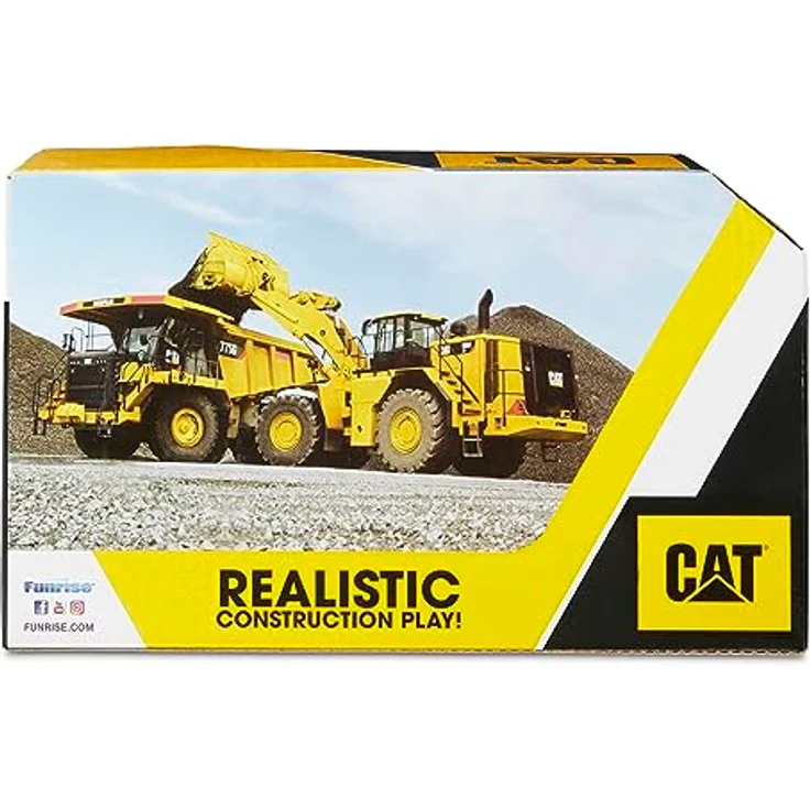CATERPILLAR 82031 LKW mit Kugelgelenk, 38 cm, robustes Spielzeugfahrzeug für drinnen und draußen – Bild 4
