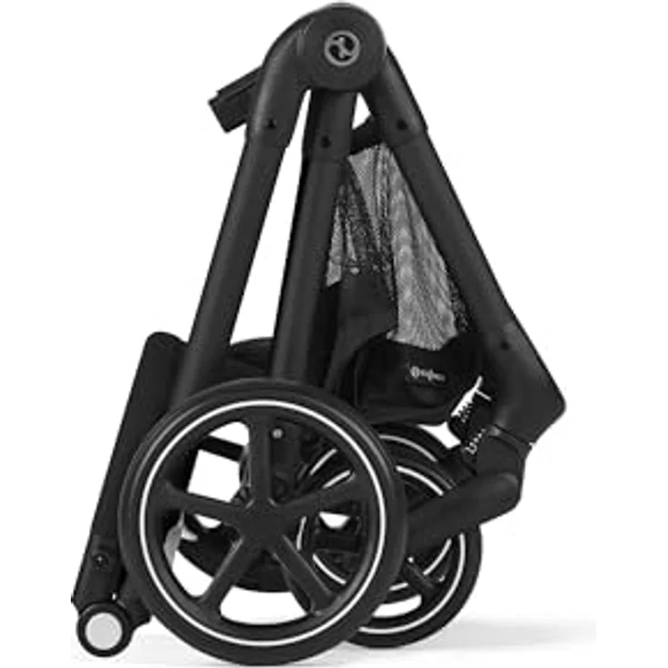 Cybex Eos Basic 3-in-1 Kombikinderwagen Schwarz mit Adapter + Aton B2 I-Size Autositz Lava Grau, leicht und wendig, für urbane Nutzung – Bild 6