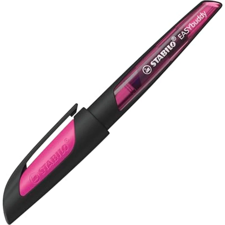 STABILO Füller 1 Schulfüller EASYbuddy® M schwarz/magenta, (1-tlg) - So macht das Schreiben Spaß – Bild 2