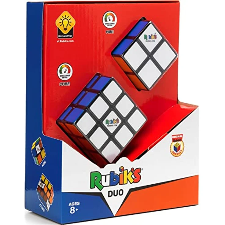 Rubik's Würfel Advanced 3 x 3 Spiel mit bunten Puzzlespieln – Set mit Würfeln 2 x 2 und 3 x 3 cm, originelle Farbabstimmung mit Anleitung – 6064009 – Spielzeug für Kinder ab 8 Jahren – Bild 10