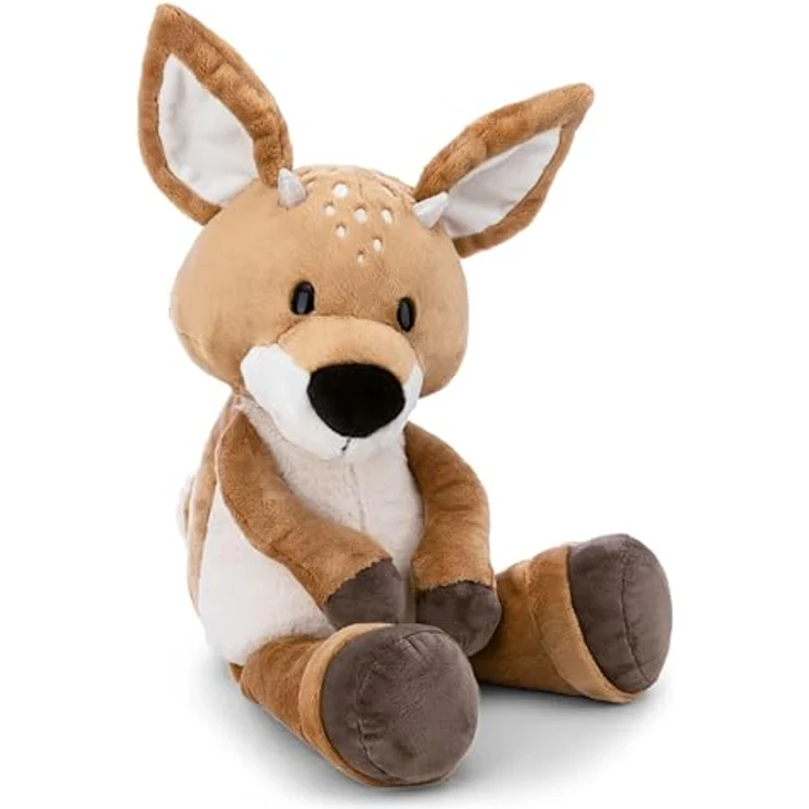 Nici Forest Friends, Rehbock René Roebuck, 35 cm, schlenkernd, aus recyceltem Material, braun und weiß – Bild 1