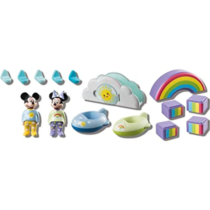 PLAYMOBIL 71319 1.2.3 & Disney: Mickys Minnies Wolkenhaus Spielset mit kreativen Kombinationsmöglichkeiten, Mehrfarbig – Bild 12
