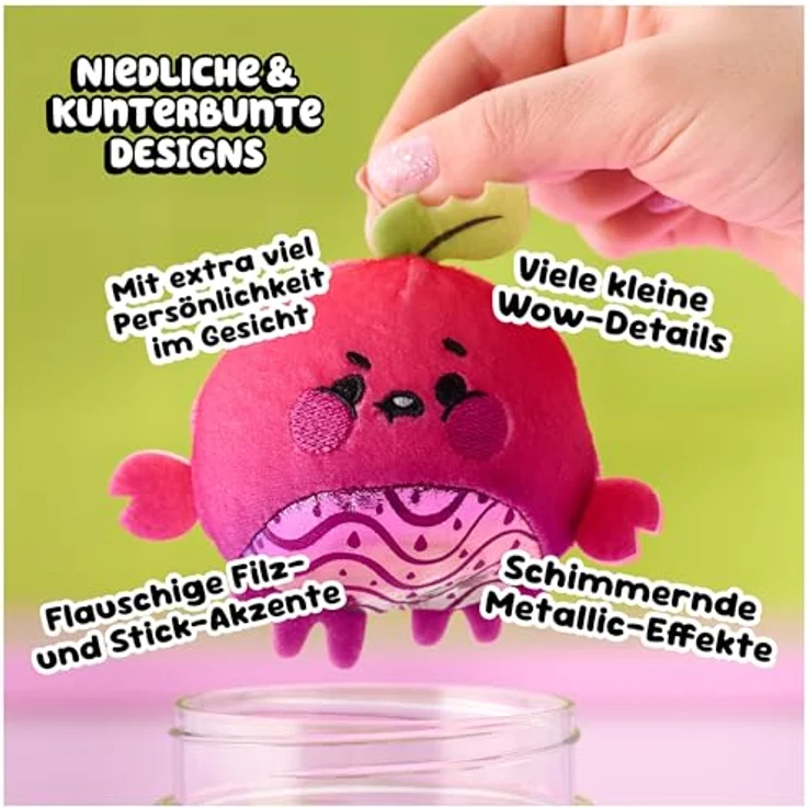 Magic Jellykins Sammelplüschfreunde, magisches Wasser-Reveal Spielzeug im Glas, 1 von 20 Charakteren, für Kinder ab 4 Jahren – Bild 5