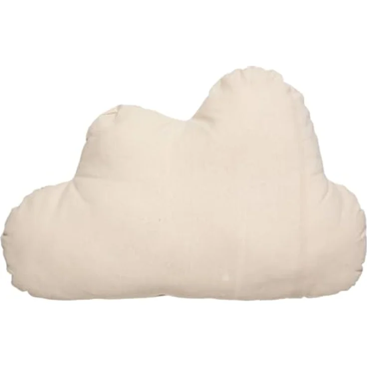 Atmosphera for kids Wolkenkissen, beige, aus Baumwolle, 28x45 cm, dekoratives Kinderzimmerkissen – Bild 2