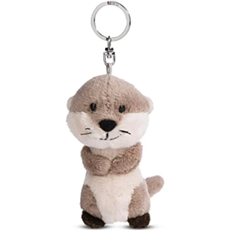 NICI Schlüsselanhänger Otter Oda, 10 cm, Plüsch, grün, aus der Forest Friends Kollektion, recycelte Materialien – Bild 1