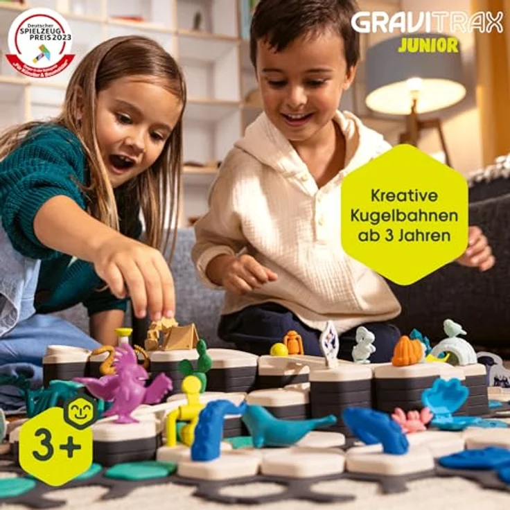 Ravensburger GraviTrax Junior Starter-Set L Ice - Erweiterbare Kugelbahn für Kinder, Murmelbahn aus umweltfreundlichen Materialen mit Themenwelten, Lernspielzeug und Konstruktionsspielzeug ab 3 Jahren – Bild 6