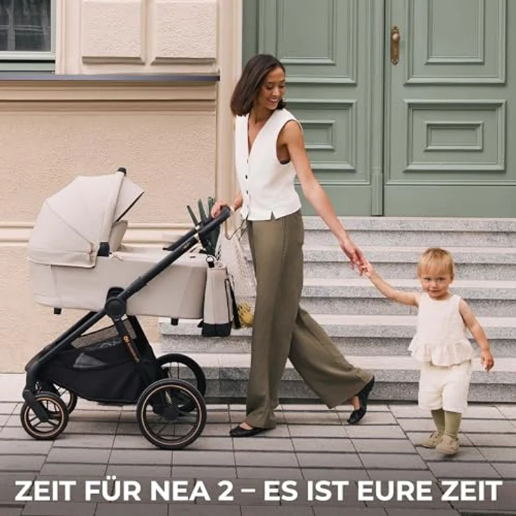Kinderkraft NEA 2 Buggy, von Geburt bis 22 kg, mit Liegeposition, UPF50+, extrem leicht, dunkelgrau – Bild 2