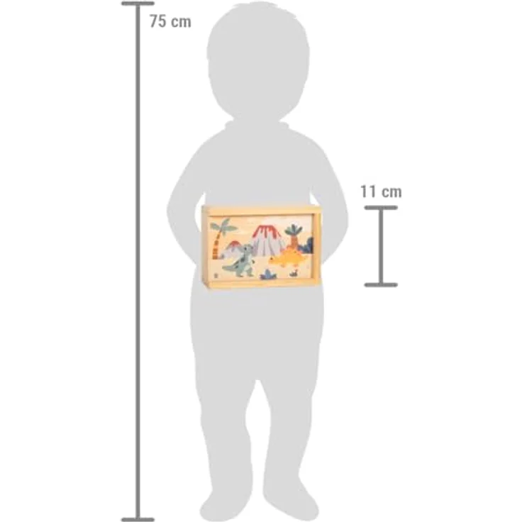 small foot Memospiel Dino, Holzspiel mit 14 Pärchen und Aufbewahrungsbox für Kinder – Bild 7