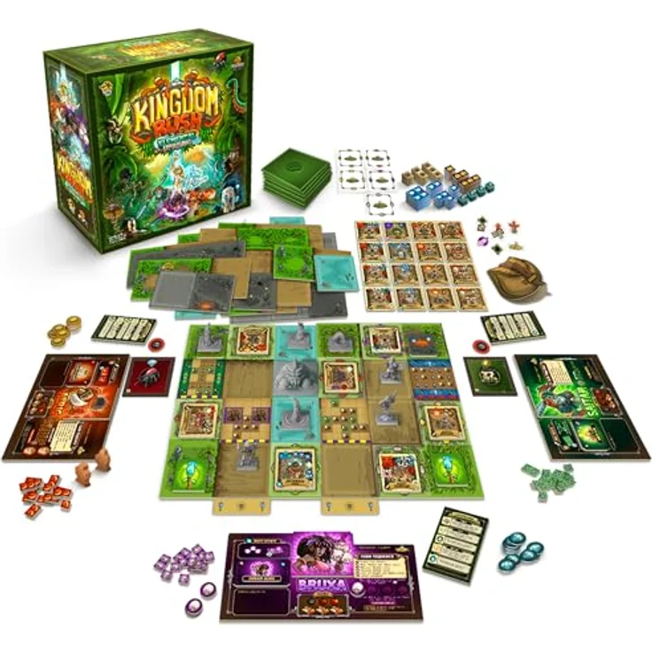 Lucky Duck Games Kingdom Rush: Elemental Uprising Brettspiel, kooperatives Tower-Defense-Strategiespiel für Kinder und Erwachsene, ab 14 Jahren, 1–4 Spieler, 45–90 Minuten Spielzeit, hergestellt von Lucky Duck Games – Bild 5