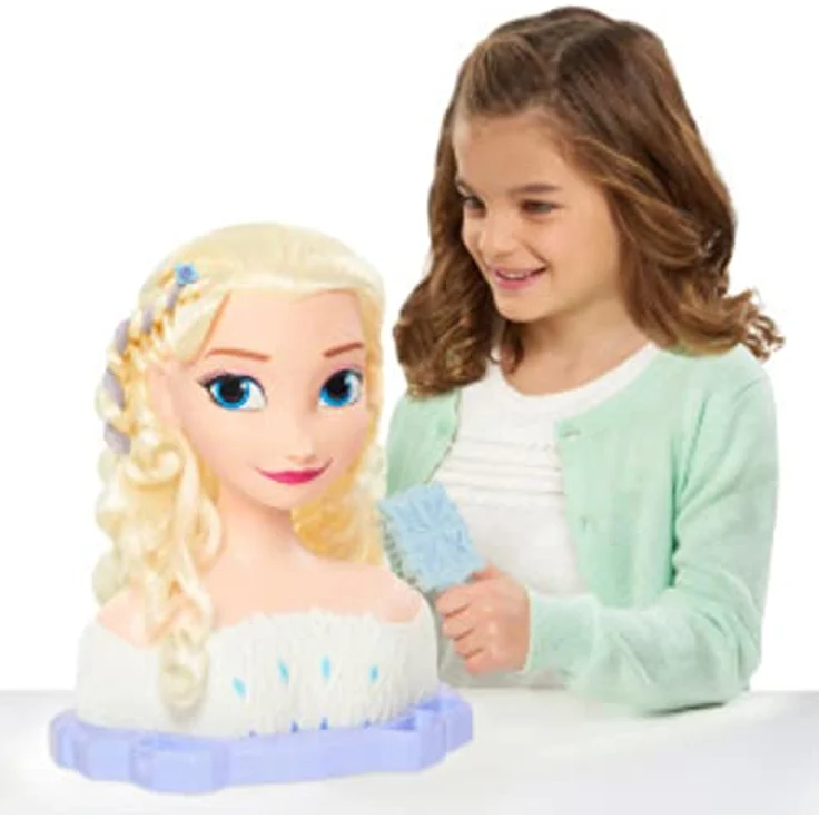 Just Play Disney Frozen 2 ELSA die Schneekönigin Frisierkopf Deluxe 30cm mit 17 Zubehörteilen für Styling-Spaß, ab 3 Jahren – Bild 4