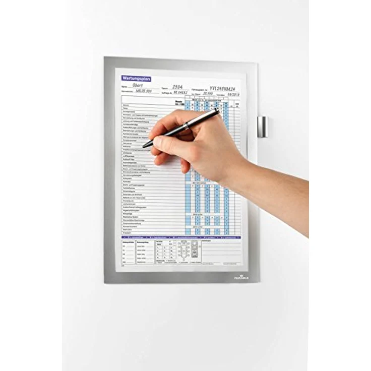Durable Info-Rahmen Duraframe Magnetic Note (A4, offener Magnetrahmen mit Stifthalter), 1 Stück, schwarz, 498901 – Bild 5