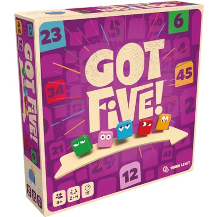 Blue Orange Got Five!, DE-Version, Schnelles Familienspiel für 2-4 Spieler ab 8 Jahren, Logik- und Deduktionsspiel, 15 Minuten Spielzeit – Bild 1
