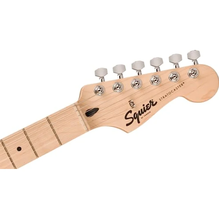 Fender Squier Sonic Stratocaster Pack, E-Gitarre aus Pappel, versatil in Schwarz mit Frontman 10G Verstärker und Zubehör – Bild 7
