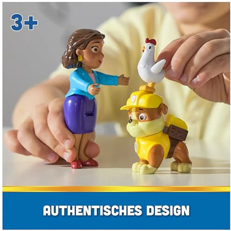 PAW PATROL Hero Pups – Actionfiguren-Set mit Rubble, Bürgermeisterin Gutherz und Henrietta Huhn, für Kinder ab 3 Jahren geeignet – Bild 3
