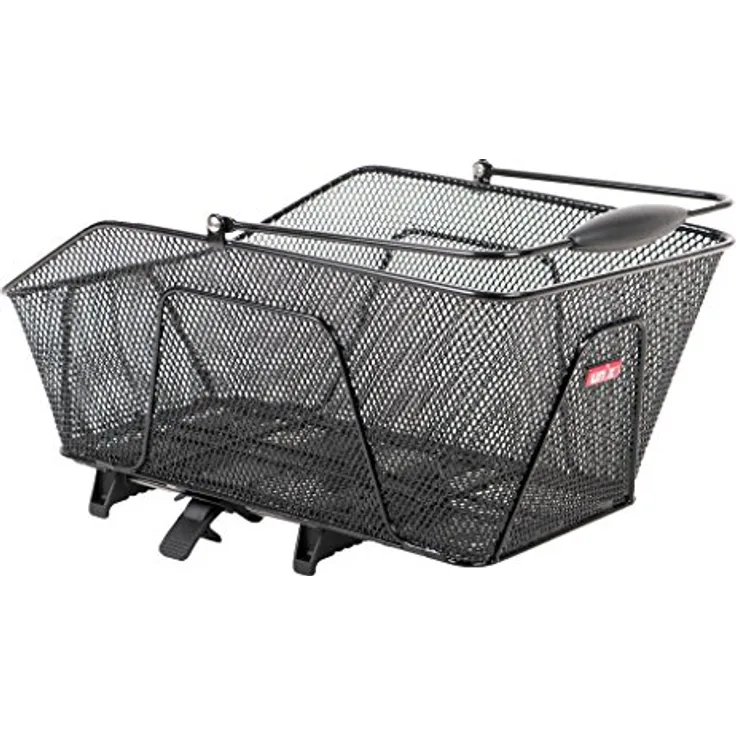 Unix Unisex – Erwachsene Rosetto Topklip Fahrradkorb, schwarz, 47x30x20cm