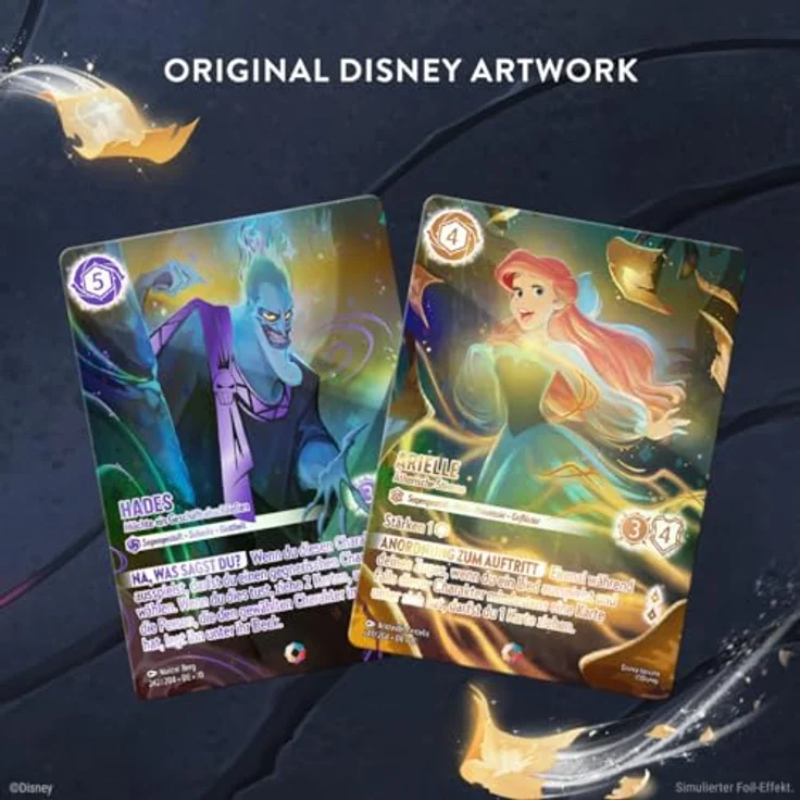 Ravensburger Disney Lorcana Trading Card Game: Geflüster aus der Tiefe - Schatzkiste der Luminari, inklusive Zubehör und Booster Packs, Deutsch – Bild 3